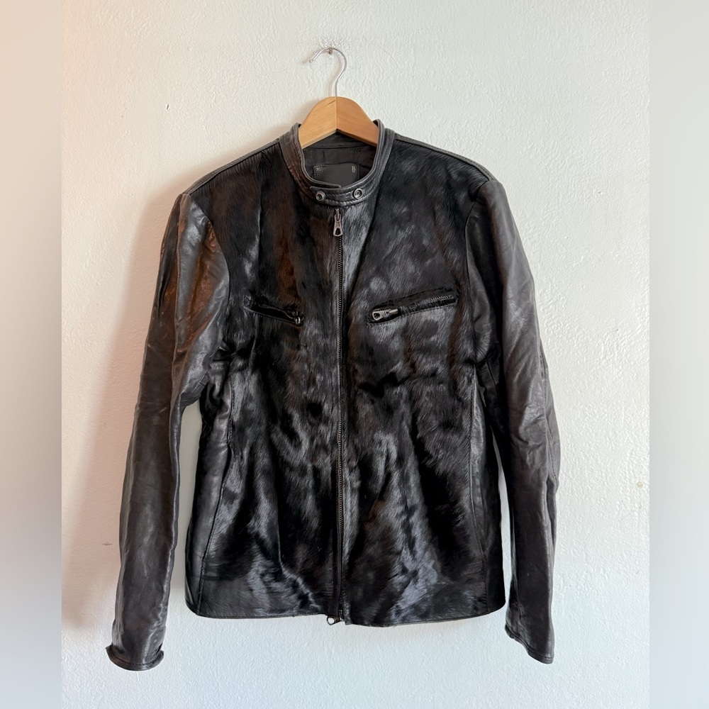 R13 Calf Hair Leather Jacket